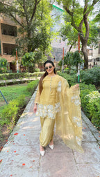 GUL E NOOR Organza Unstitched Suit