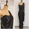 Mirror Tulip Corset Saree