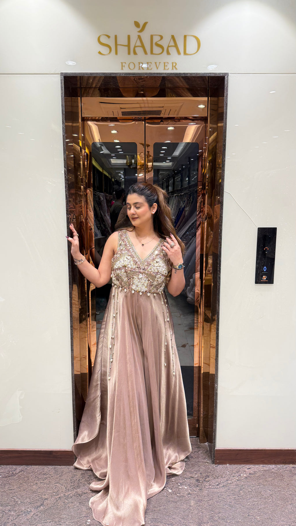 Indowestern fusion handwork jumpsuit
