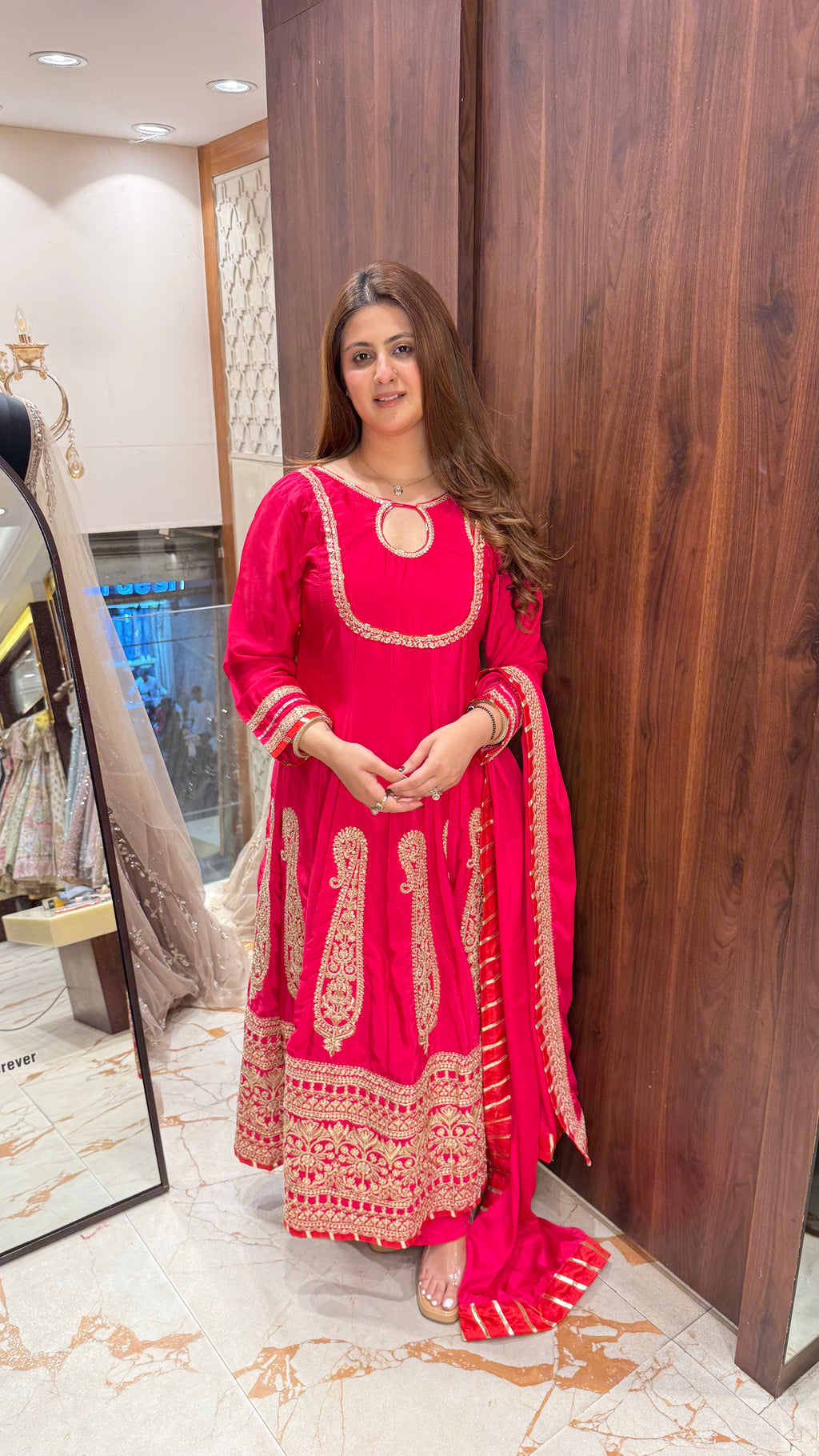 SAAHIBA RANI PINK ANARKALI