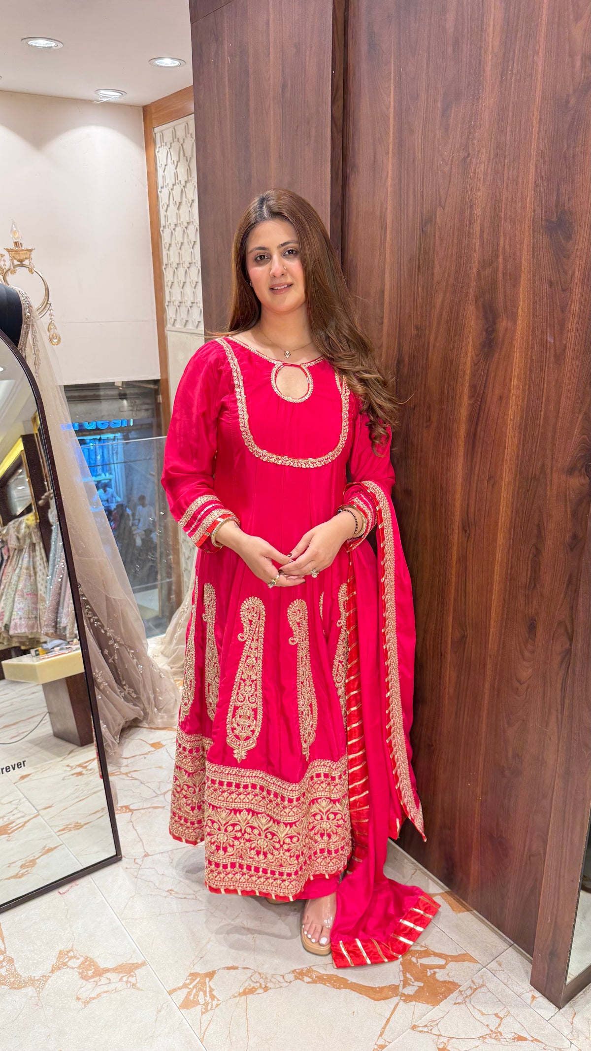 SAAHIBA RANI PINK ANARKALI