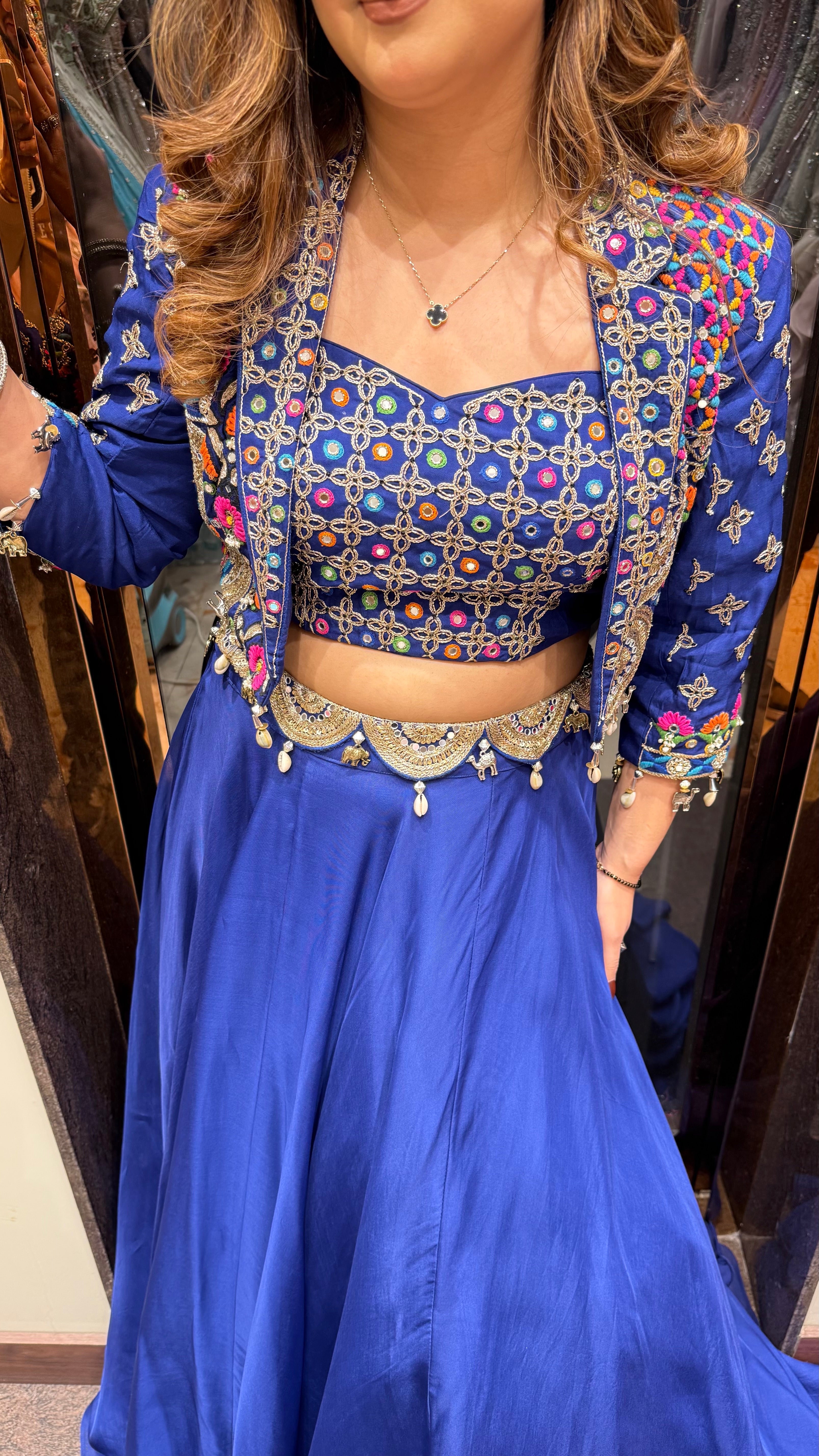 Boho Fusion Jacket Lehenga
