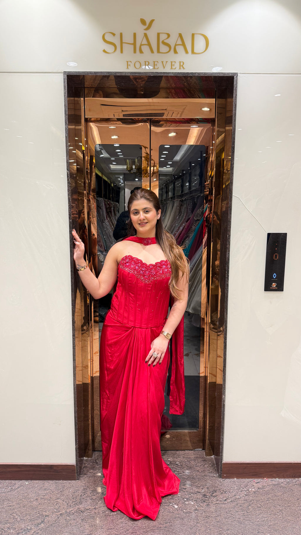 Classic indowestern corset dress