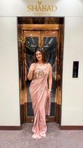 Mirror Tulip Corset Saree