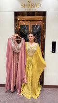 NOOR CAPE EMBROIDERED PALAZZO SET