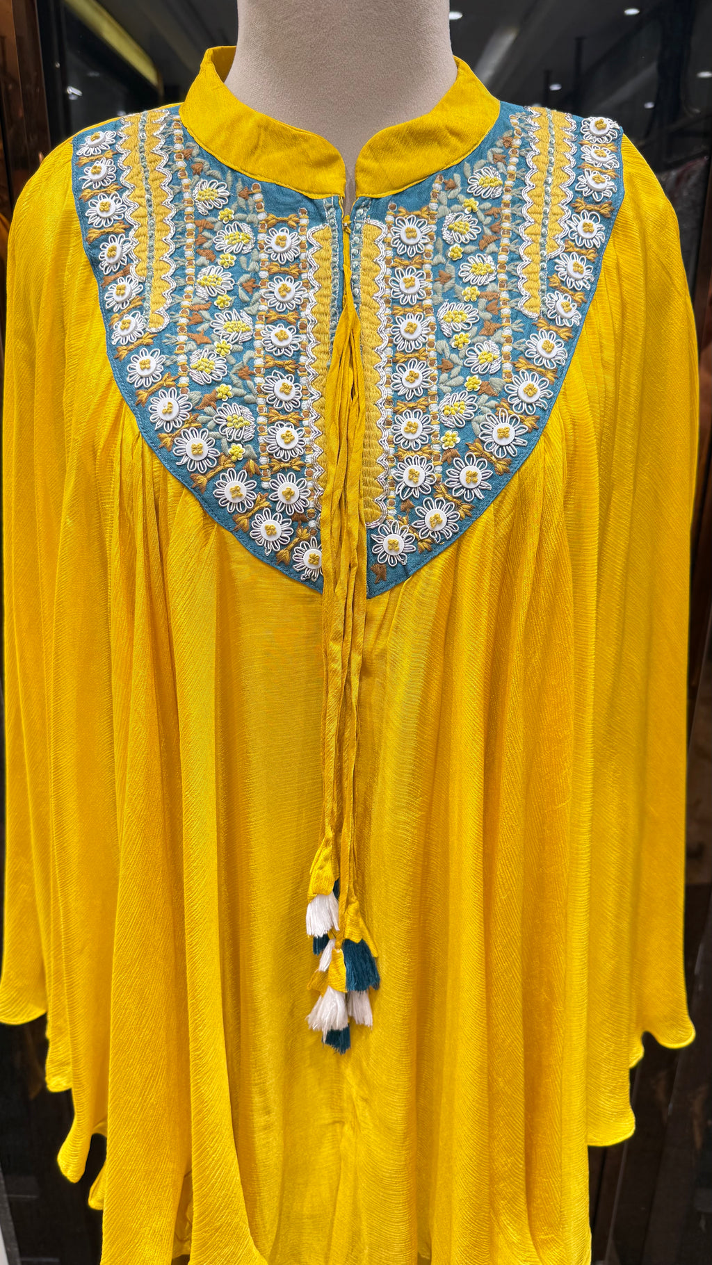 ZINNIA EMBROIDERED KAFTAN DHOTI SET