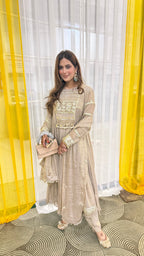 Areeba A-line cut long anarkali