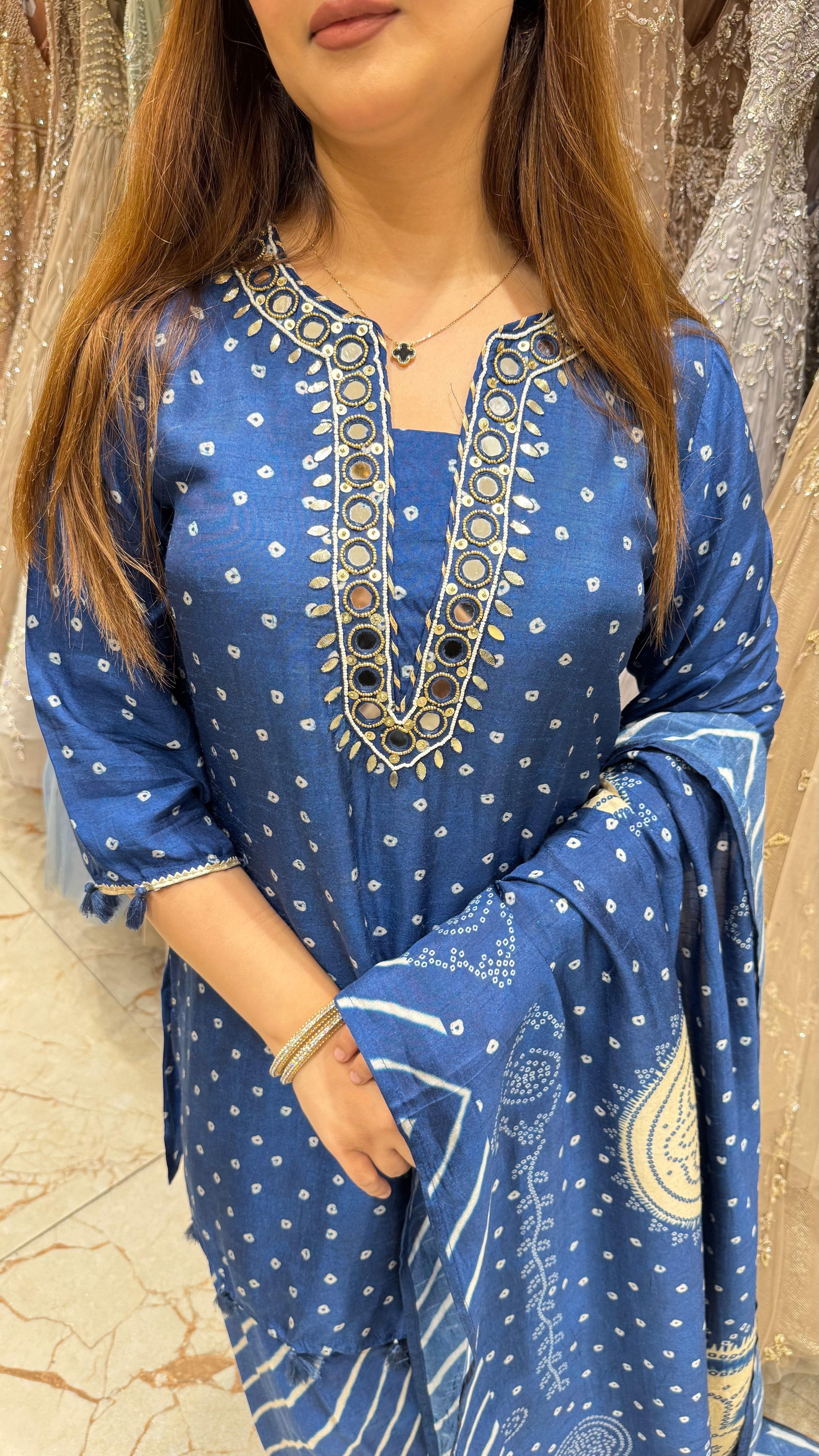 NOOR BANDHANI FARSHI SET
