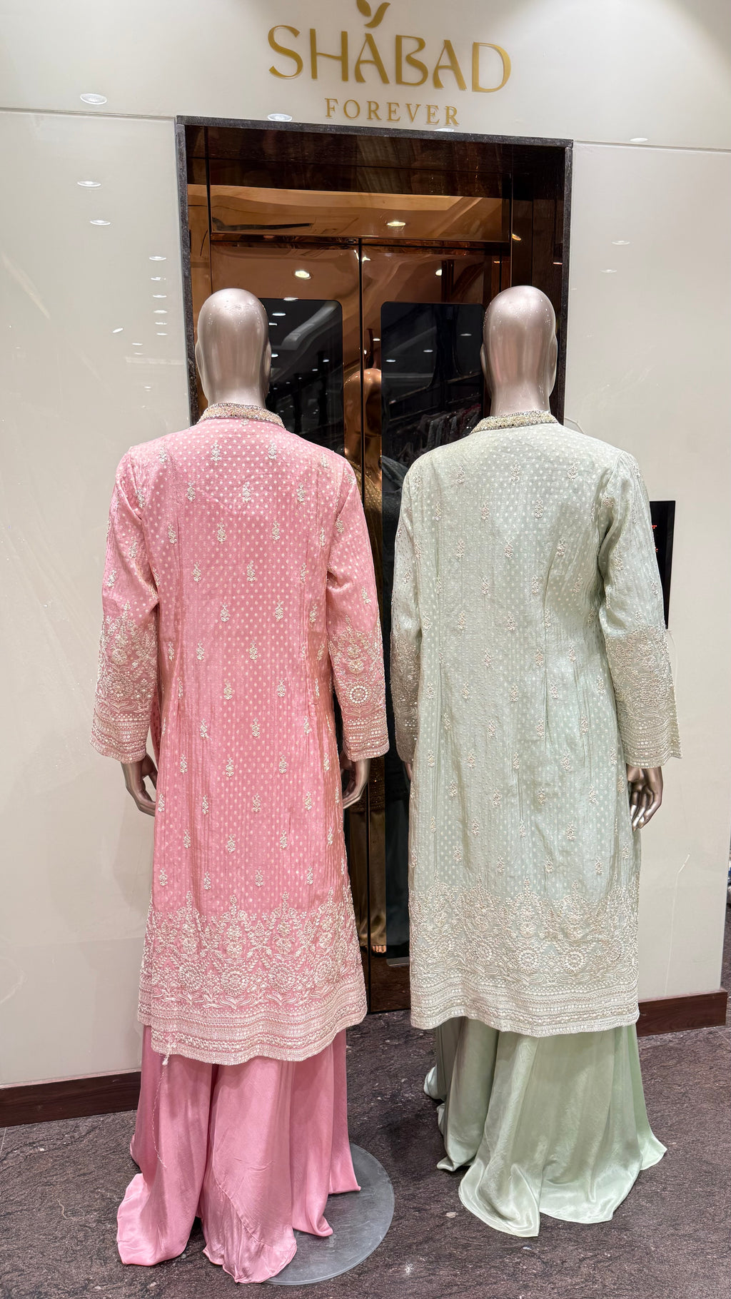 LONG JACKET EMBROIDERED PALAZZO SET