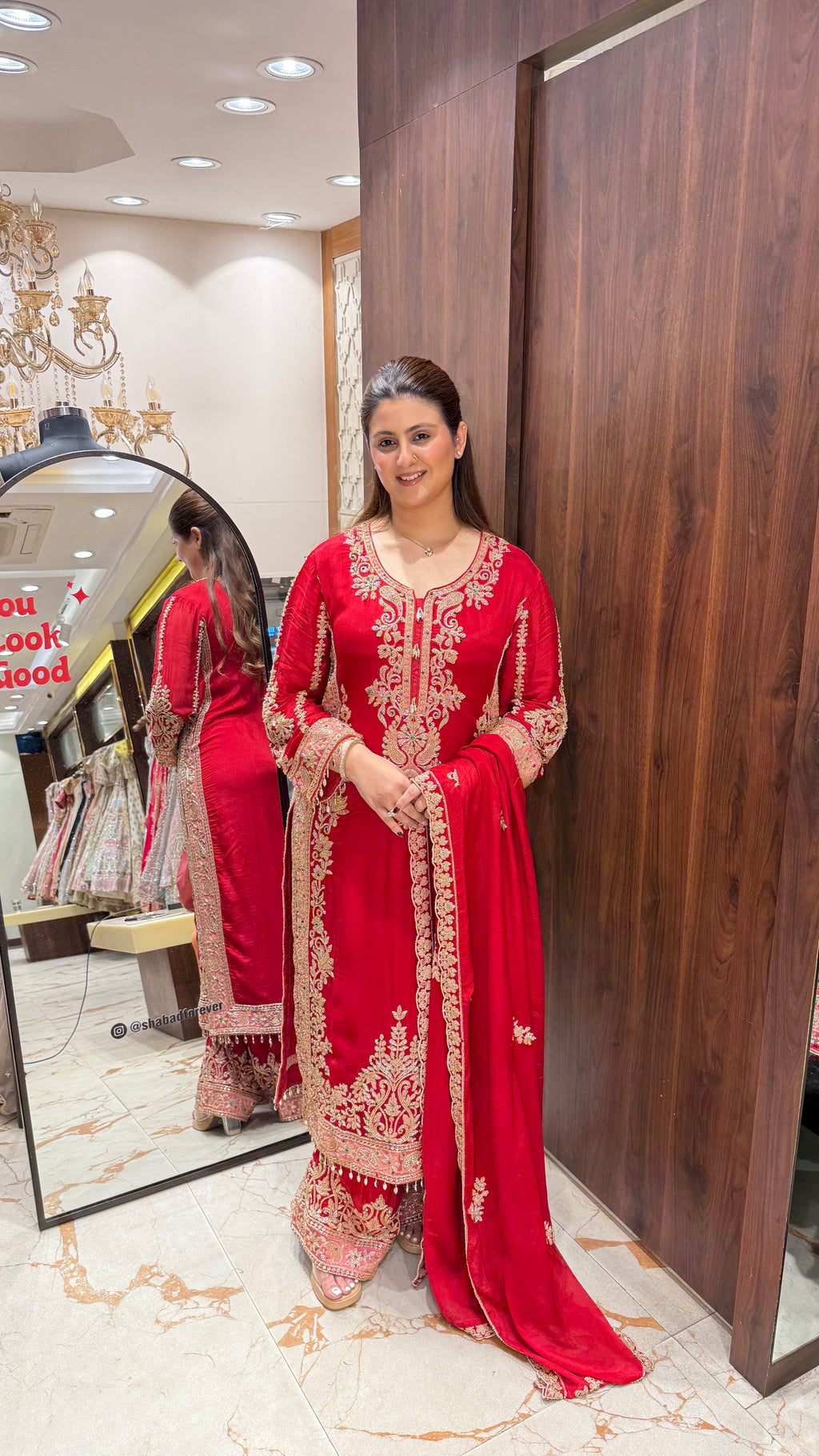 MEHRNUMA LONG BEADWORK SUIT
