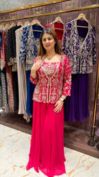 Indo-Western 3 piece Sharara Set