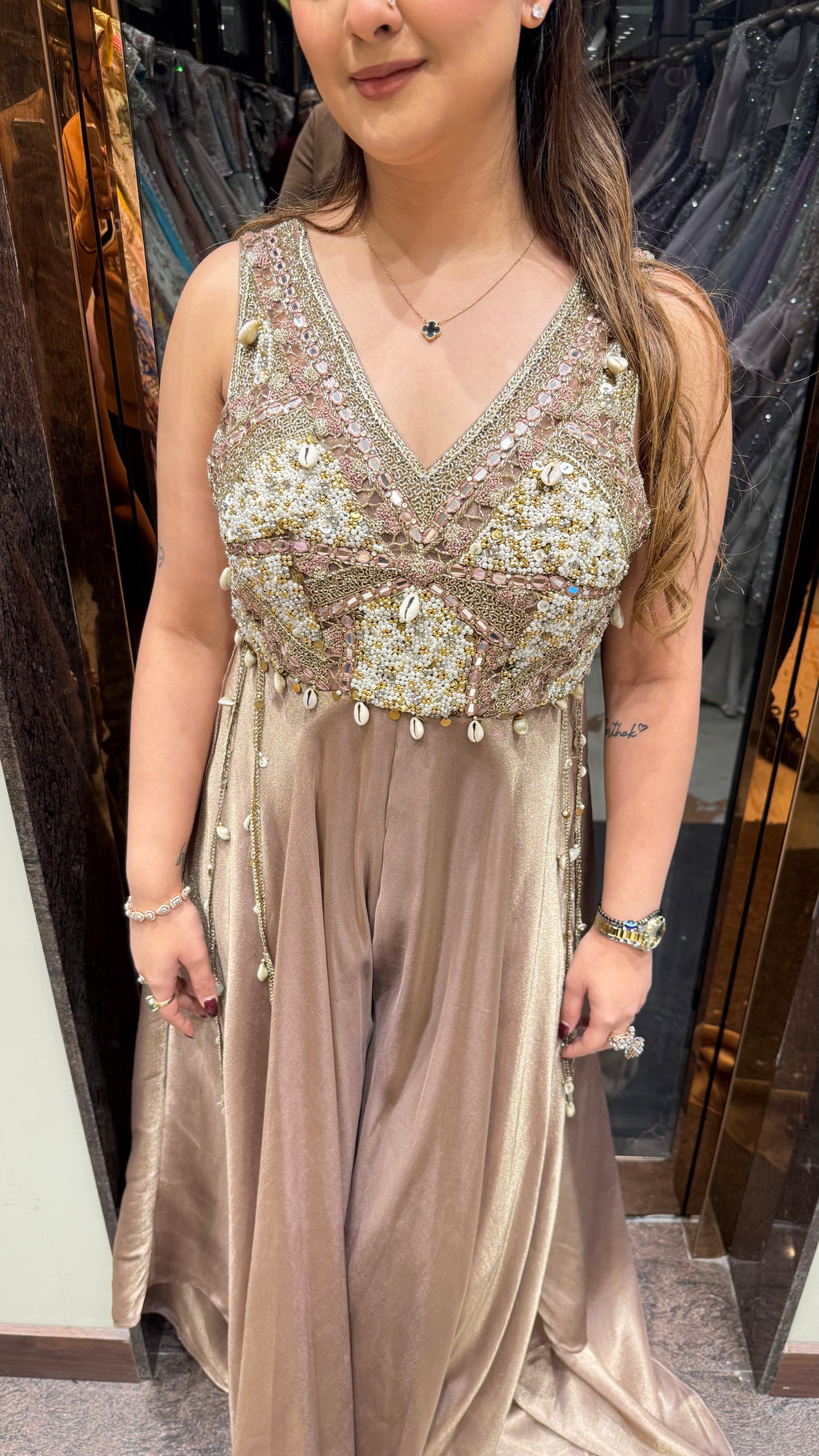Indowestern fusion handwork jumpsuit