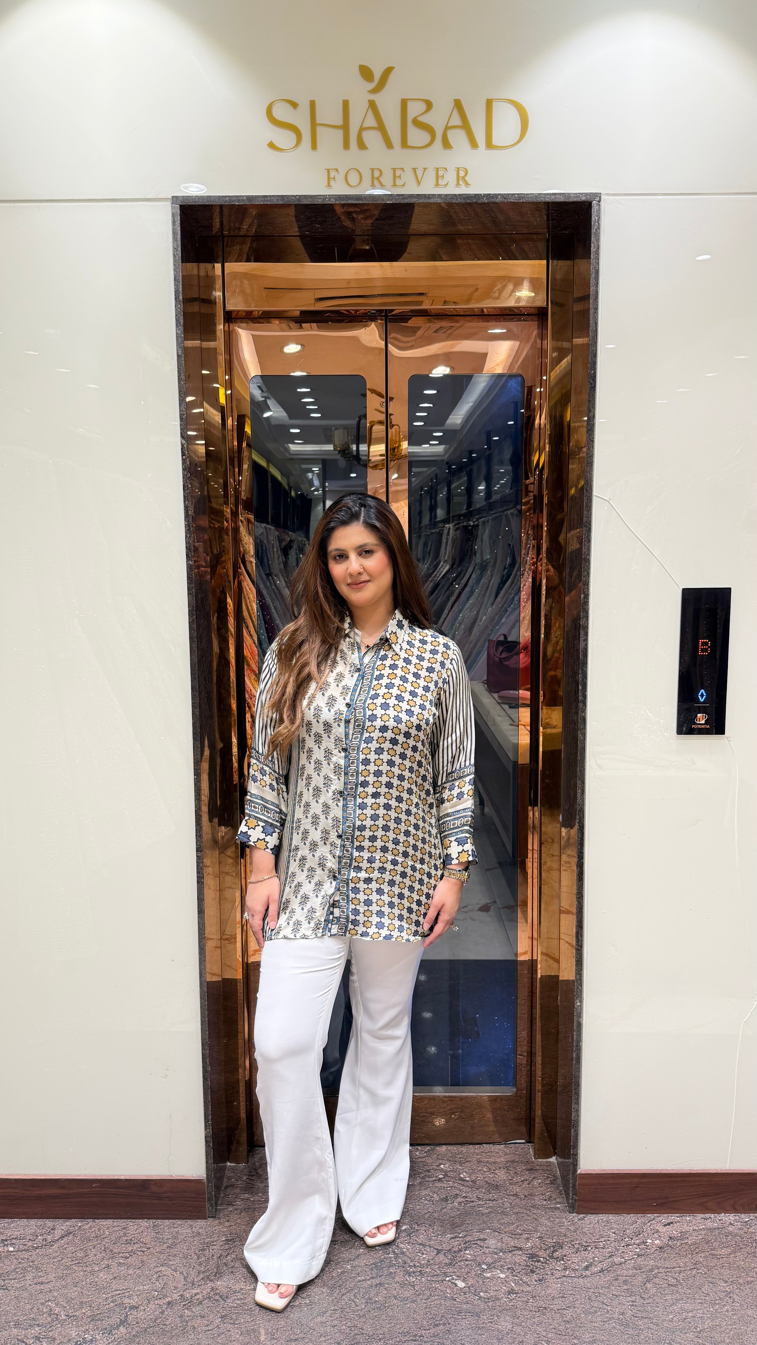 ETHINA CREPE PRINTED SHIRT