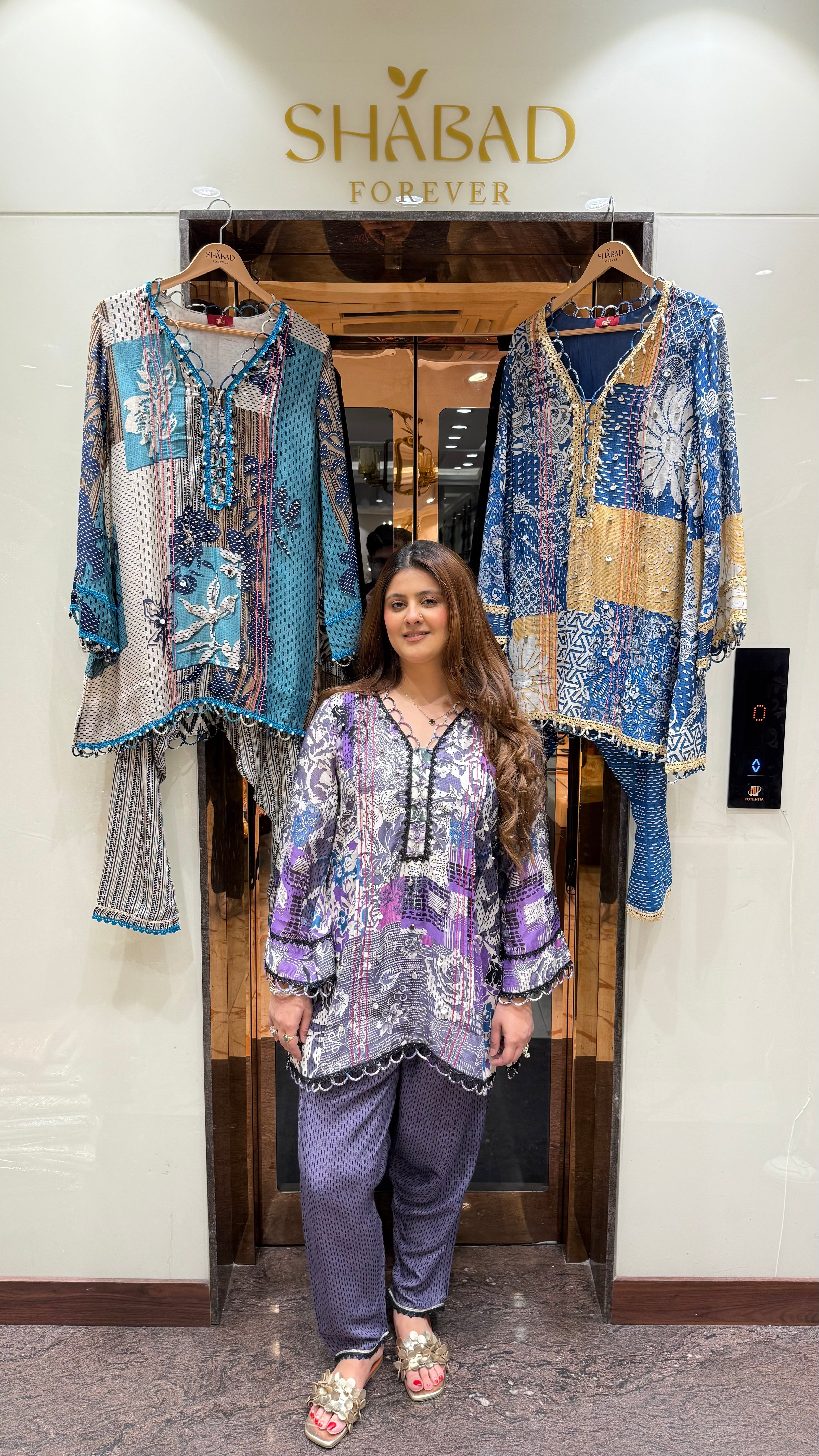 IVAANA MULTI PRINT SHORT SHIRT CO-ORDS