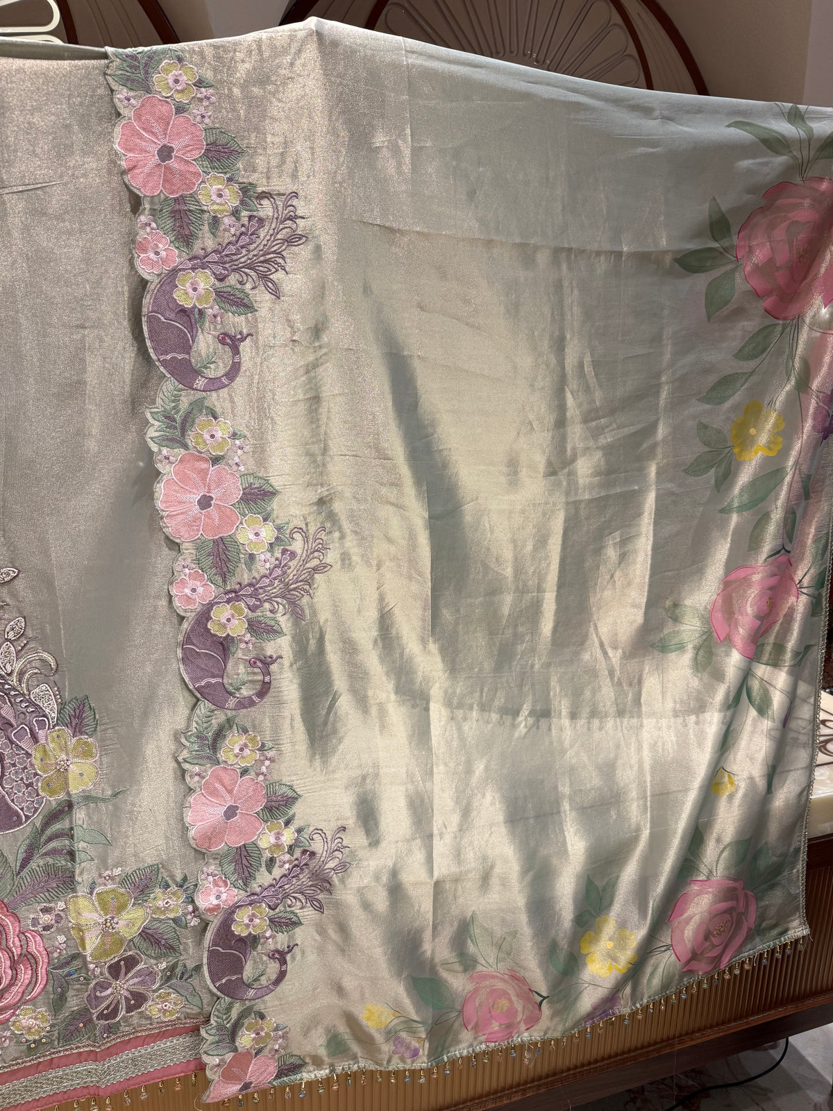 MOR-E-BAGH SHIMMER UNSTITCHED SUIT