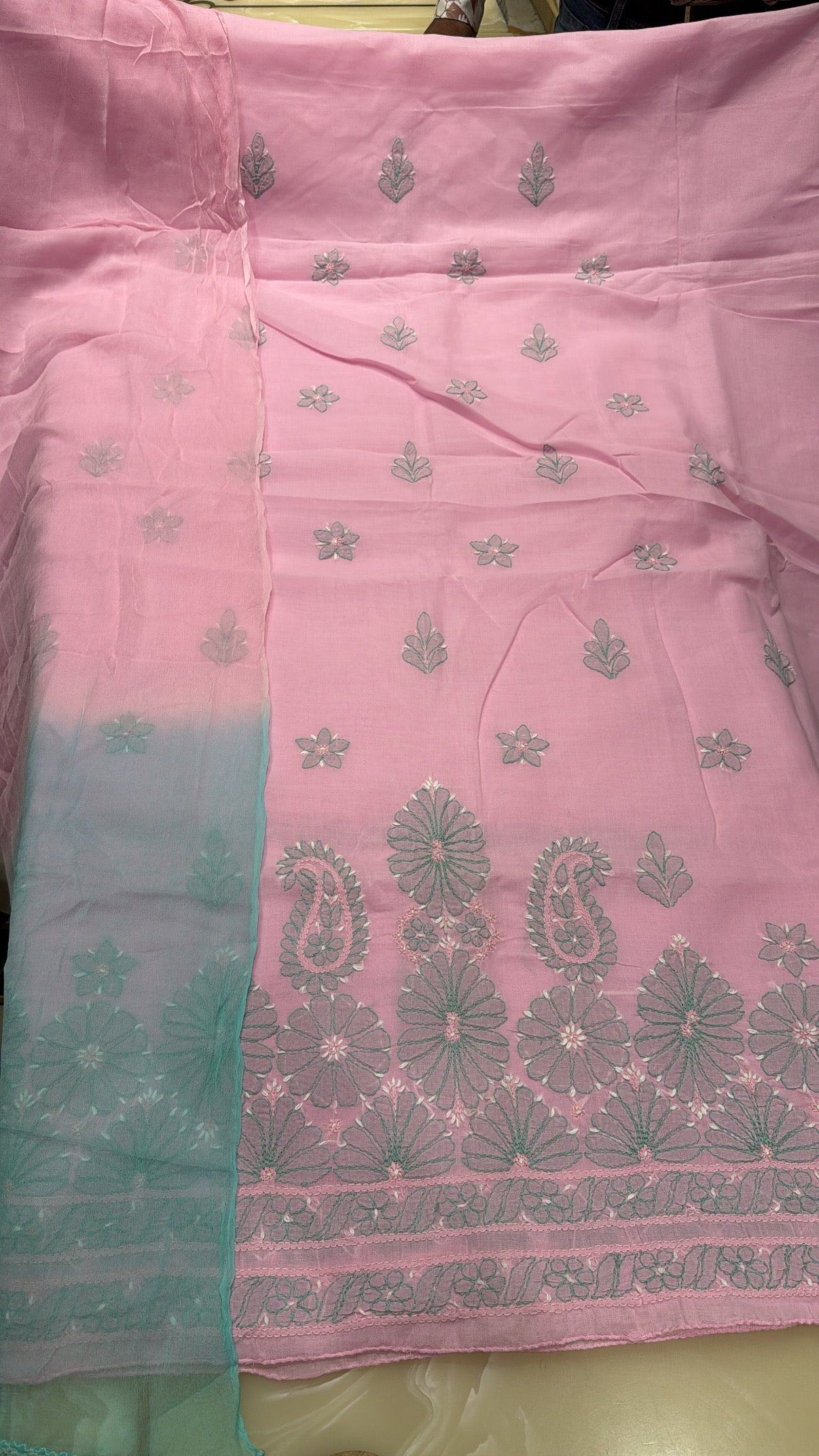 Lakhnavi Cotton Unstitched Suit