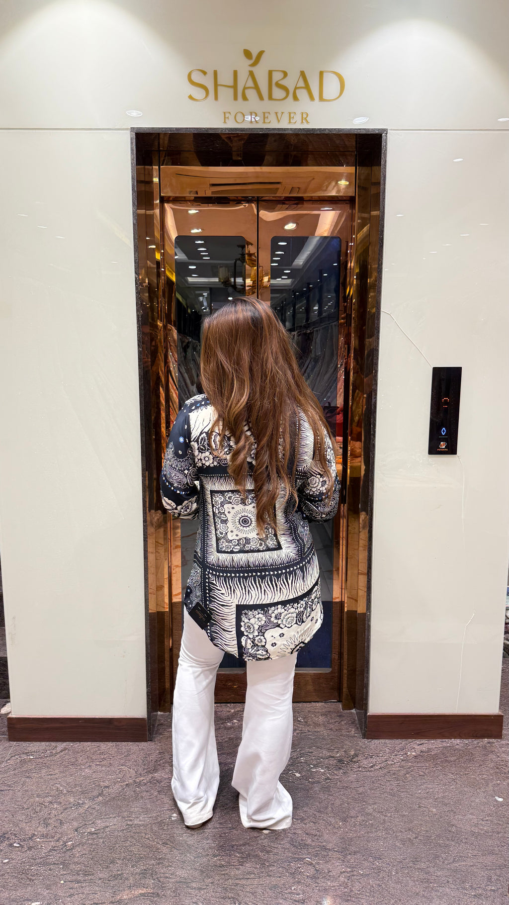 ETHINA CREPE PRINTED SHIRT