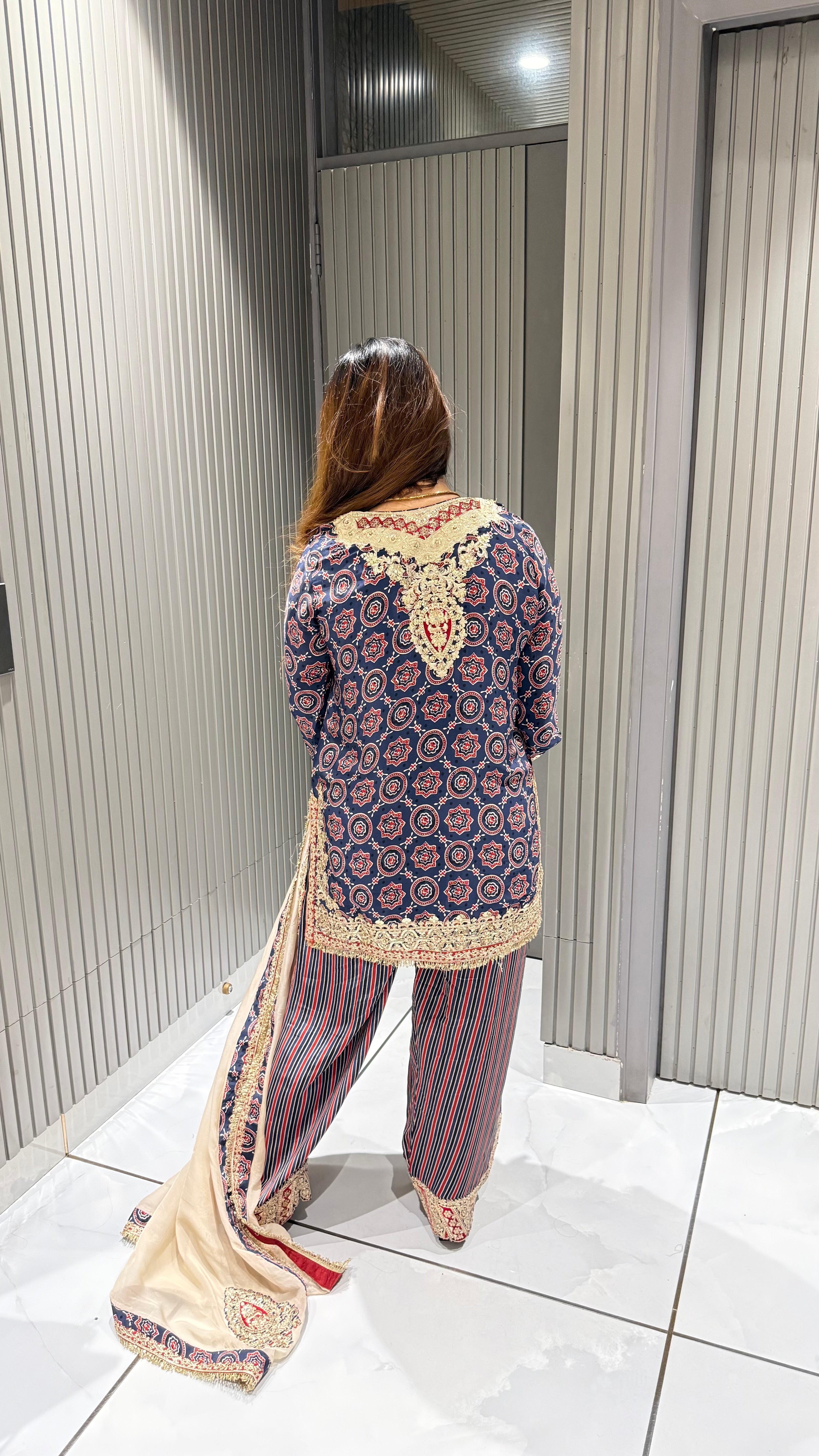 SHAHI AJRAKH SALWAR SUIT