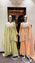 MEHNAAZ SEQUENCE JACKET PALAZZO SET
