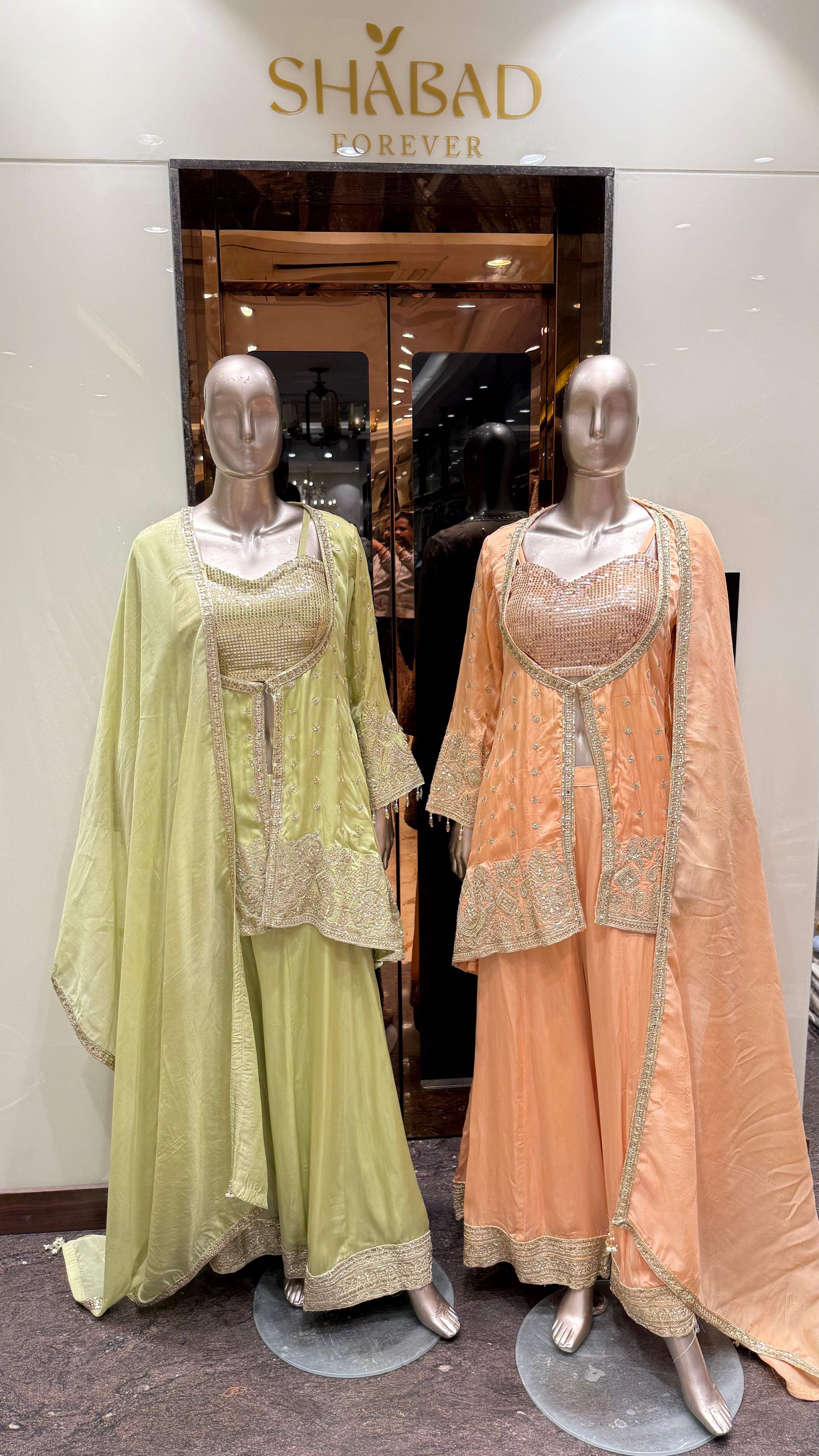 MEHNAAZ SEQUENCE JACKET PALAZZO SET