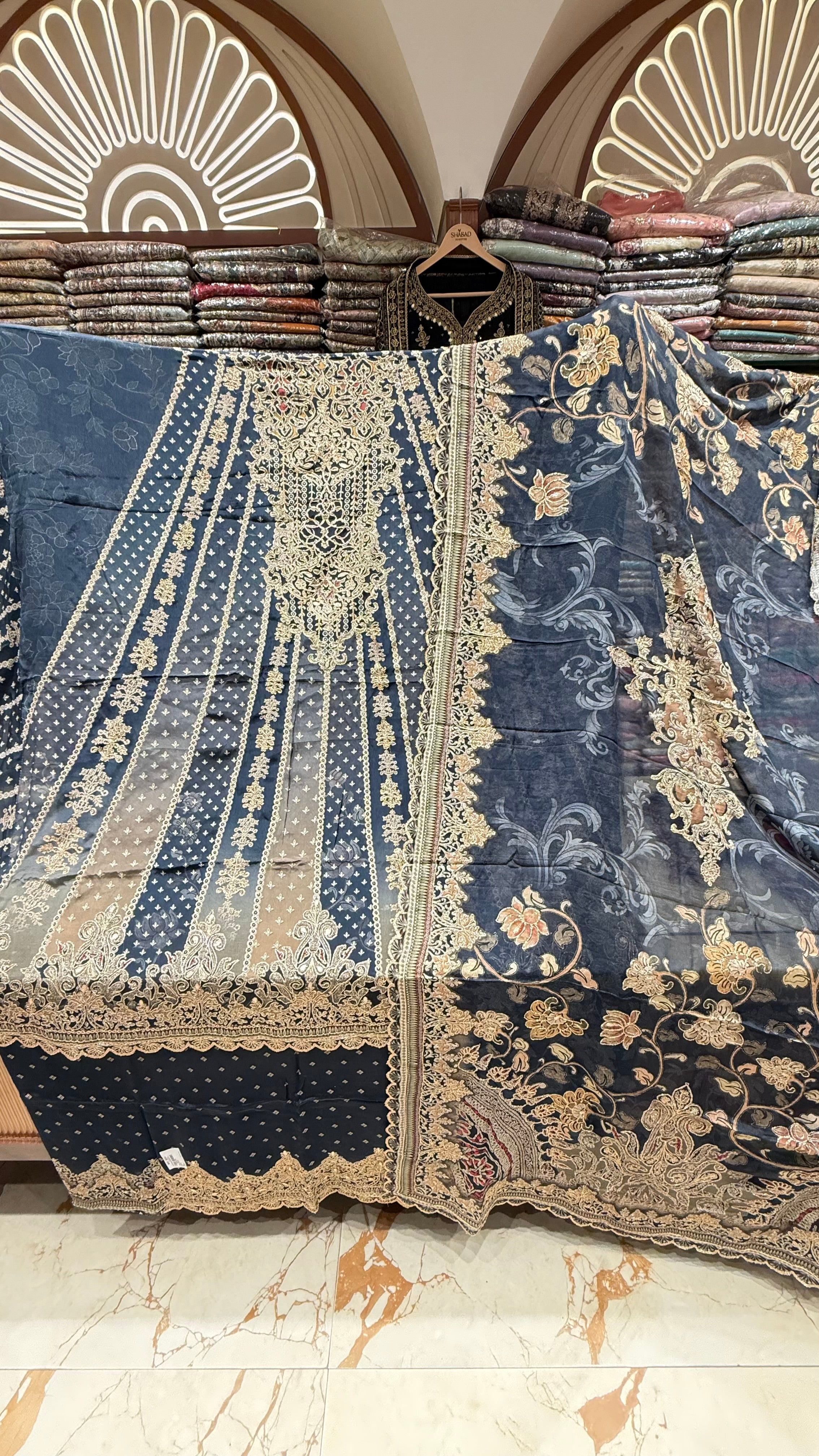 MEZBAAN CREPE ANARKALI
