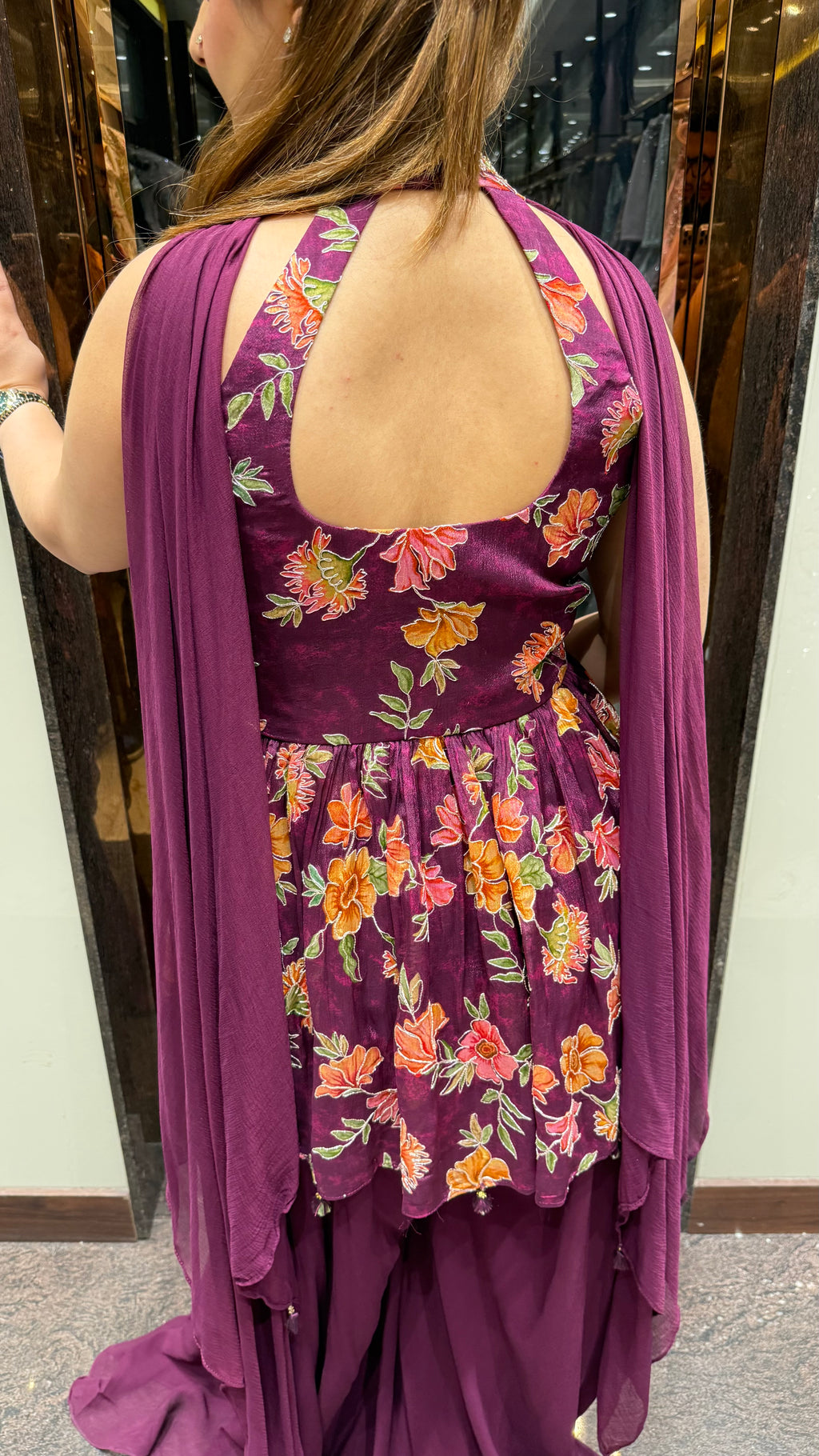 Halter Neck Indowestern Suit