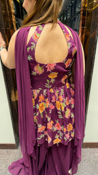 Halter Neck Indowestern Suit
