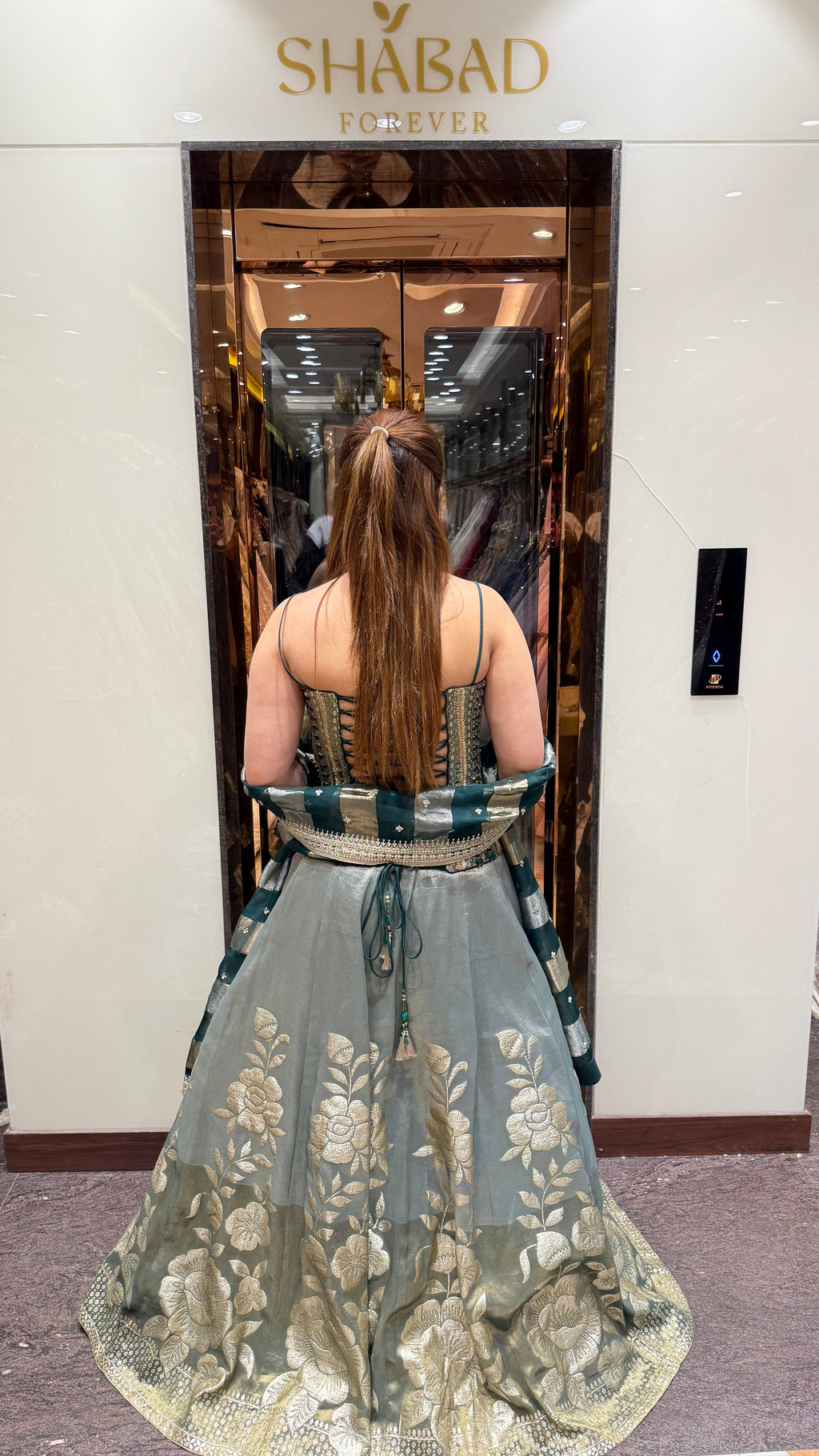 MIRAYA Handwork Corset Banarasi Lehenga