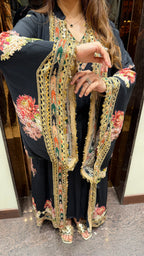 GULBANO BELL SLEEVE CAPE DRESS