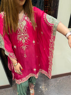 Short Kaftan With Contrast Salwar