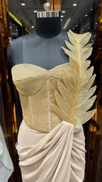 VELVETA CORSET DRAPE SAREE