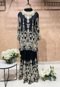PEARL POP EMBROIDERED SHARARA SUIT
