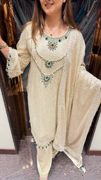 Kyra Sequin Suit with Designer Neckline