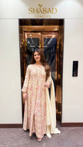 PINJRA HEAVY ANARKALI SUIT WITH HANDWORK