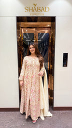 PINJRA HEAVY ANARKALI SUIT WITH HANDWORK