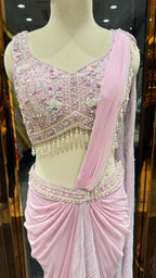 CANDY FLOSS DRAPE SAREE