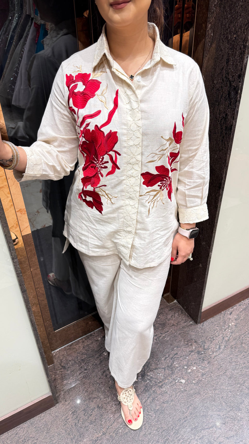 MAHIRA LINEN COTTON COORDSET