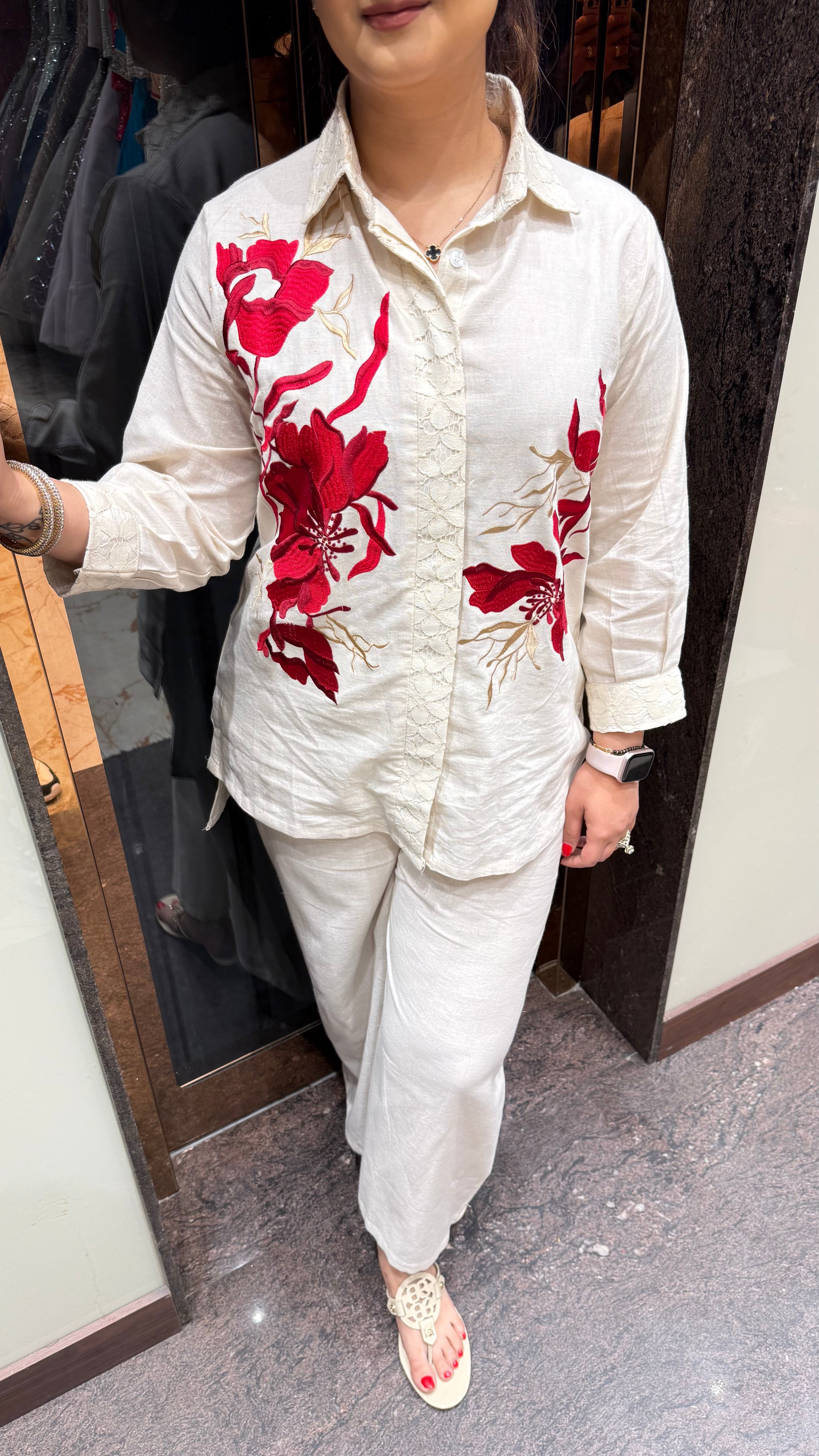 MAHIRA LINEN COTTON COORDSET