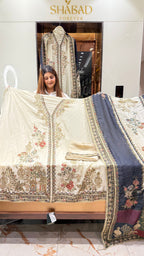 Mughal Bagh Pure Fabric Unstitched Suit