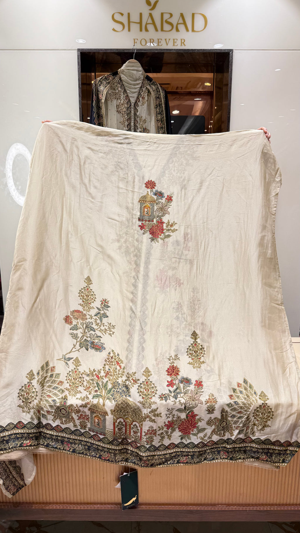 Mughal Bagh Pure Fabric Unstitched Suit