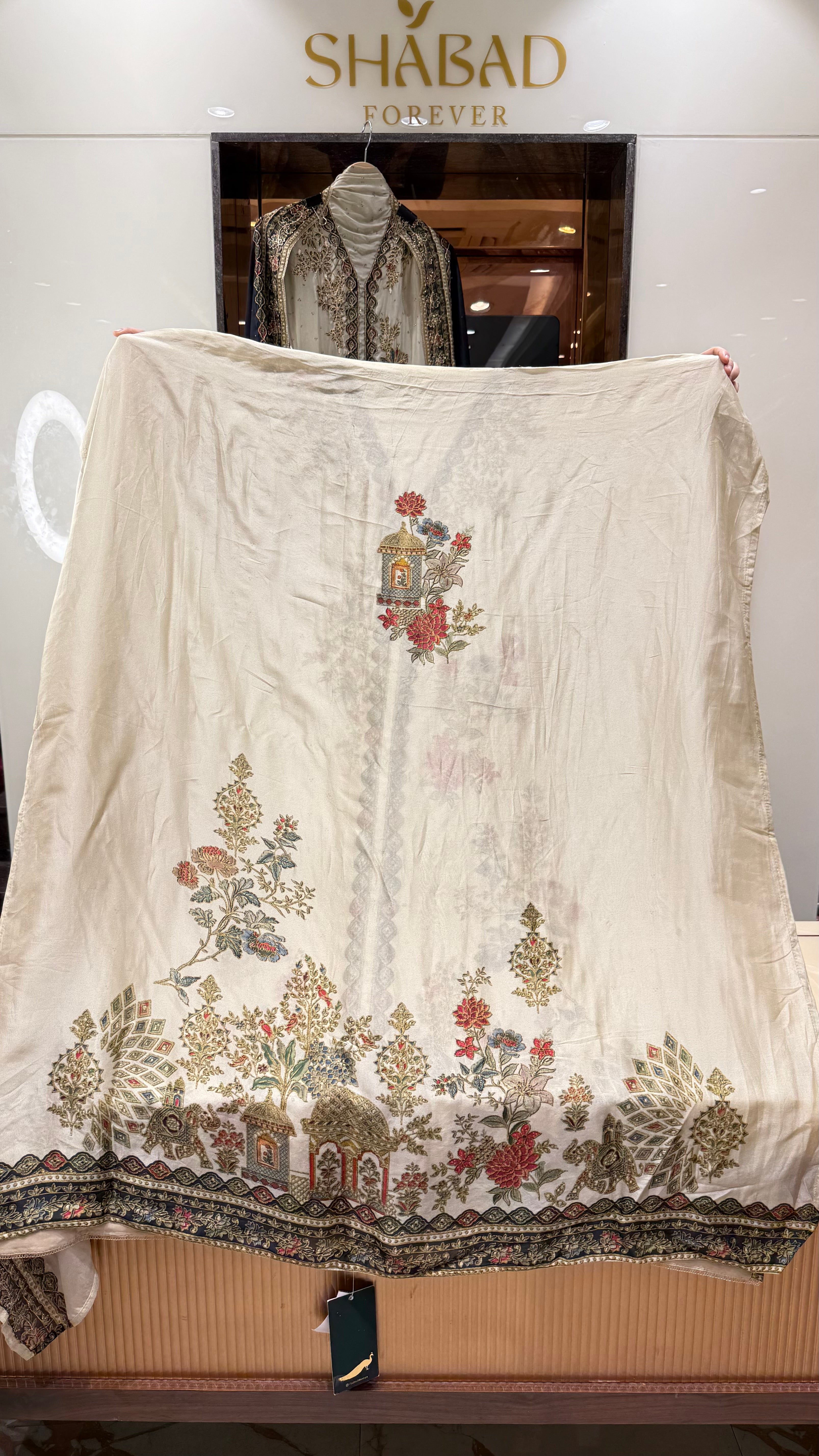 Mughal Bagh Pure Fabric Unstitched Suit