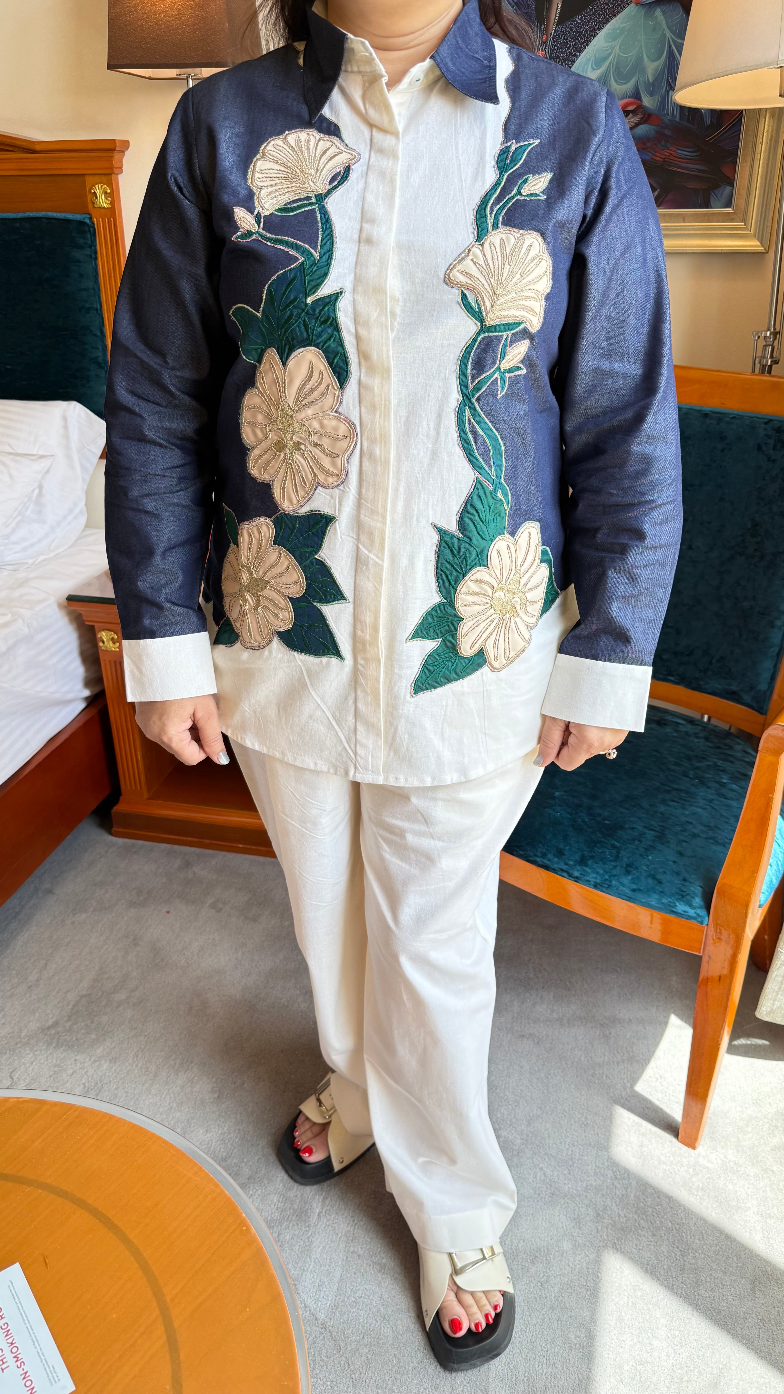 DUAL TONE DENIM CO-ORD