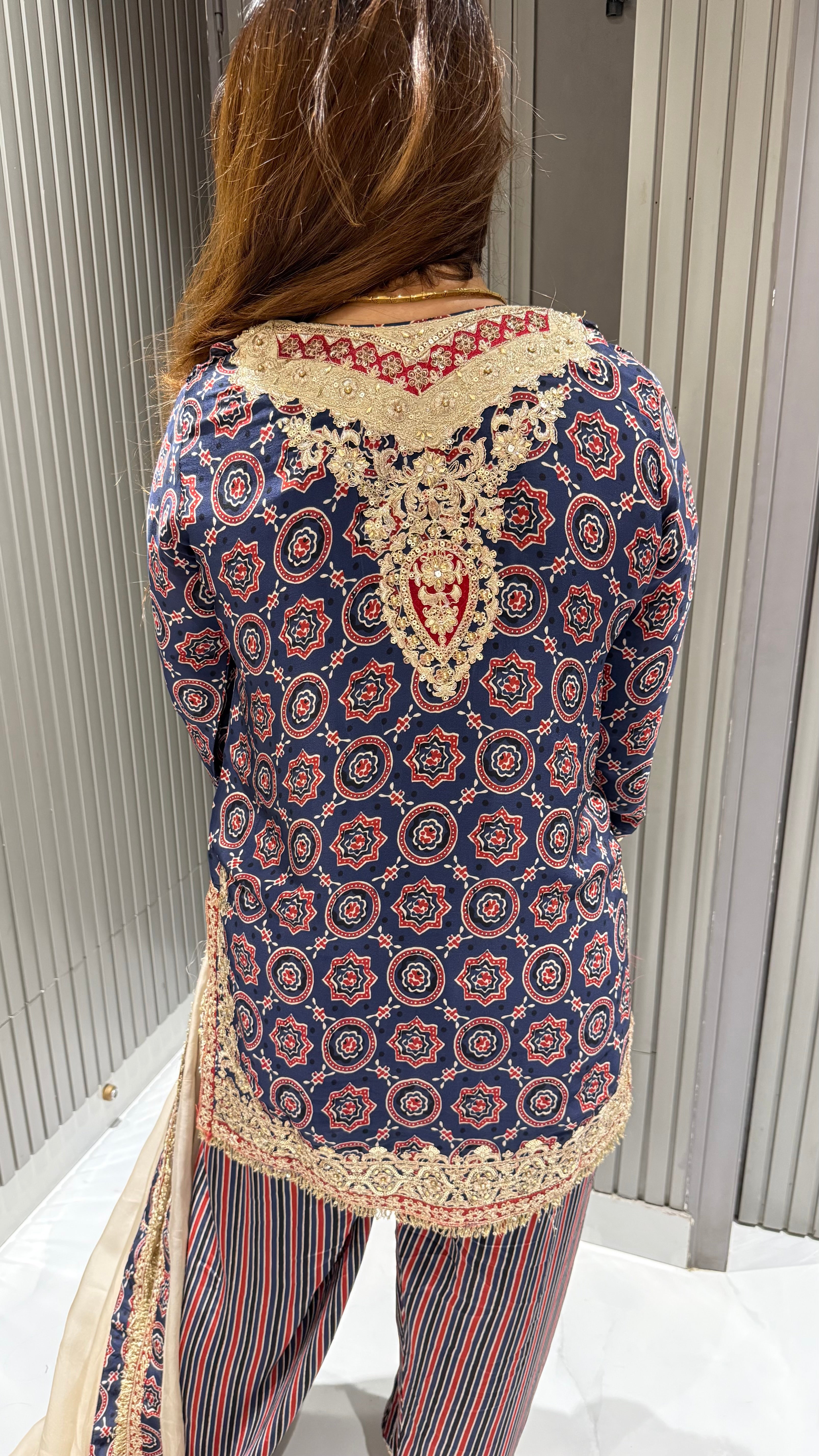 SHAHI AJRAKH SALWAR SUIT
