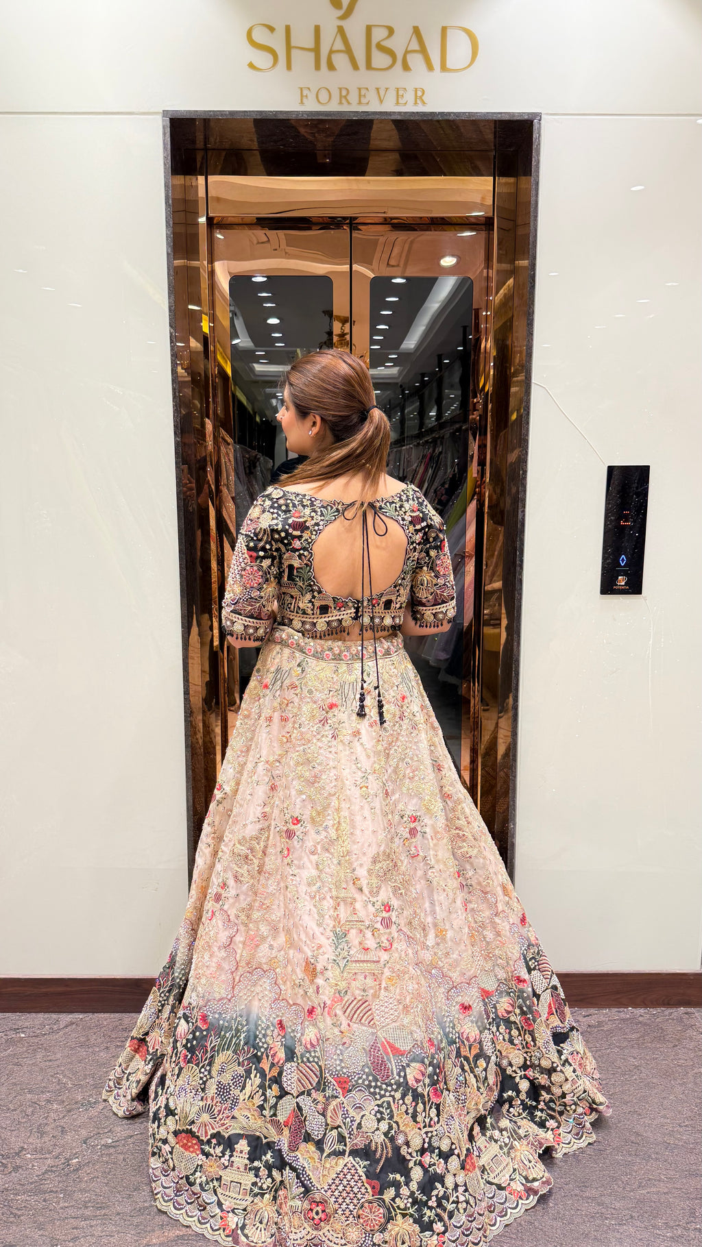 Fusionic Colour Contrast Lehenga