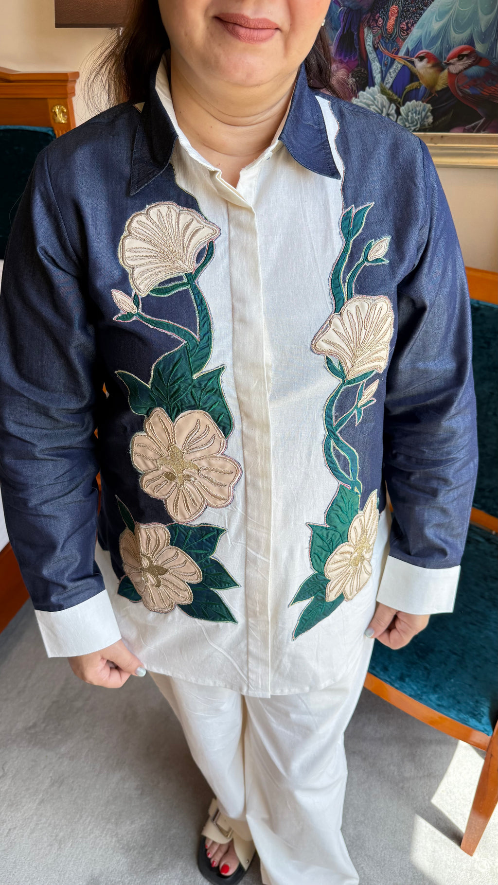 DUAL TONE DENIM CO-ORD