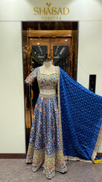 NOORIE BLUE LEHENGA
