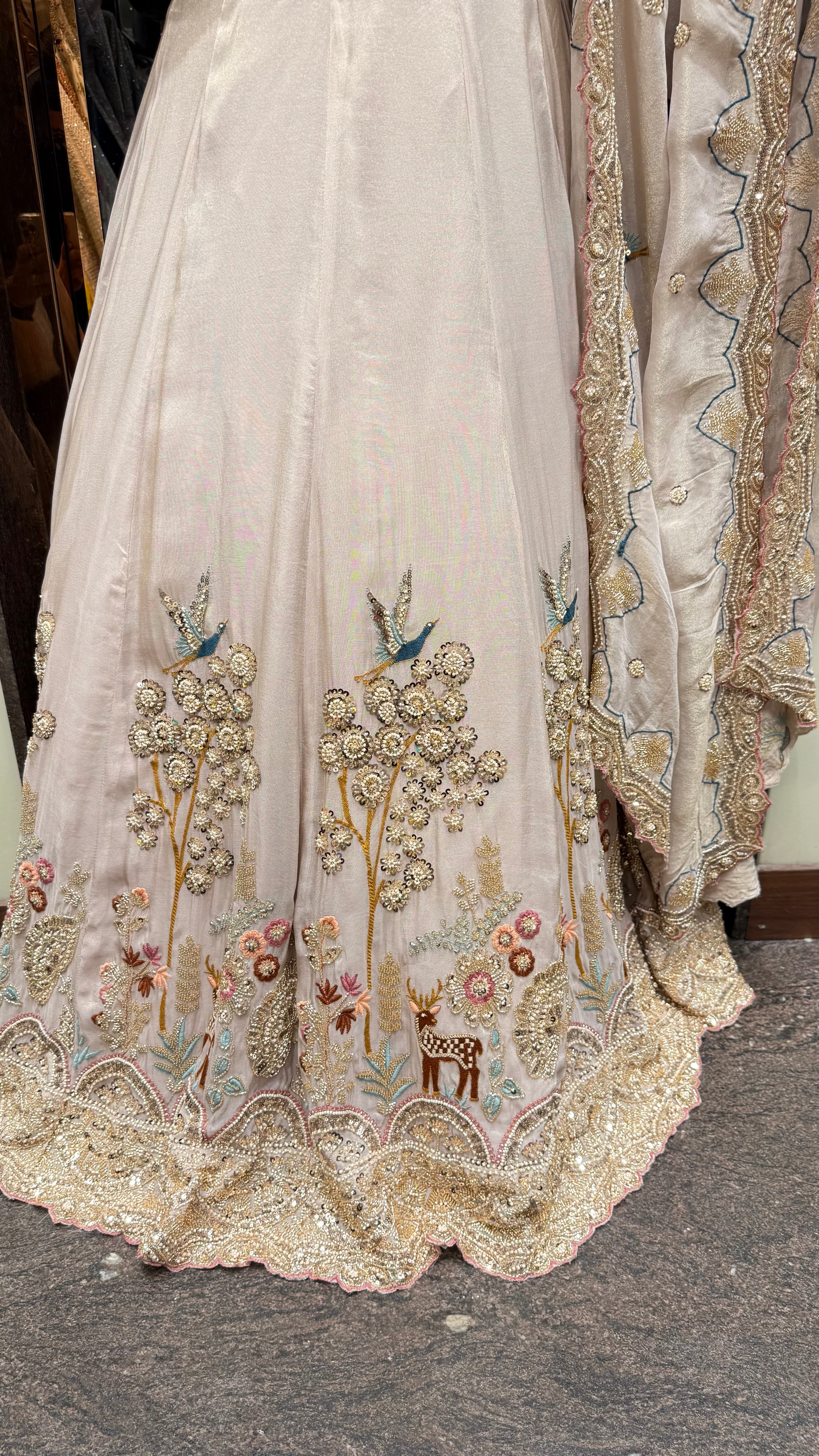 Raaniya Pastel Hand Emboidered Lehenga