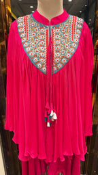 ZINNIA EMBROIDERED KAFTAN DHOTI SET