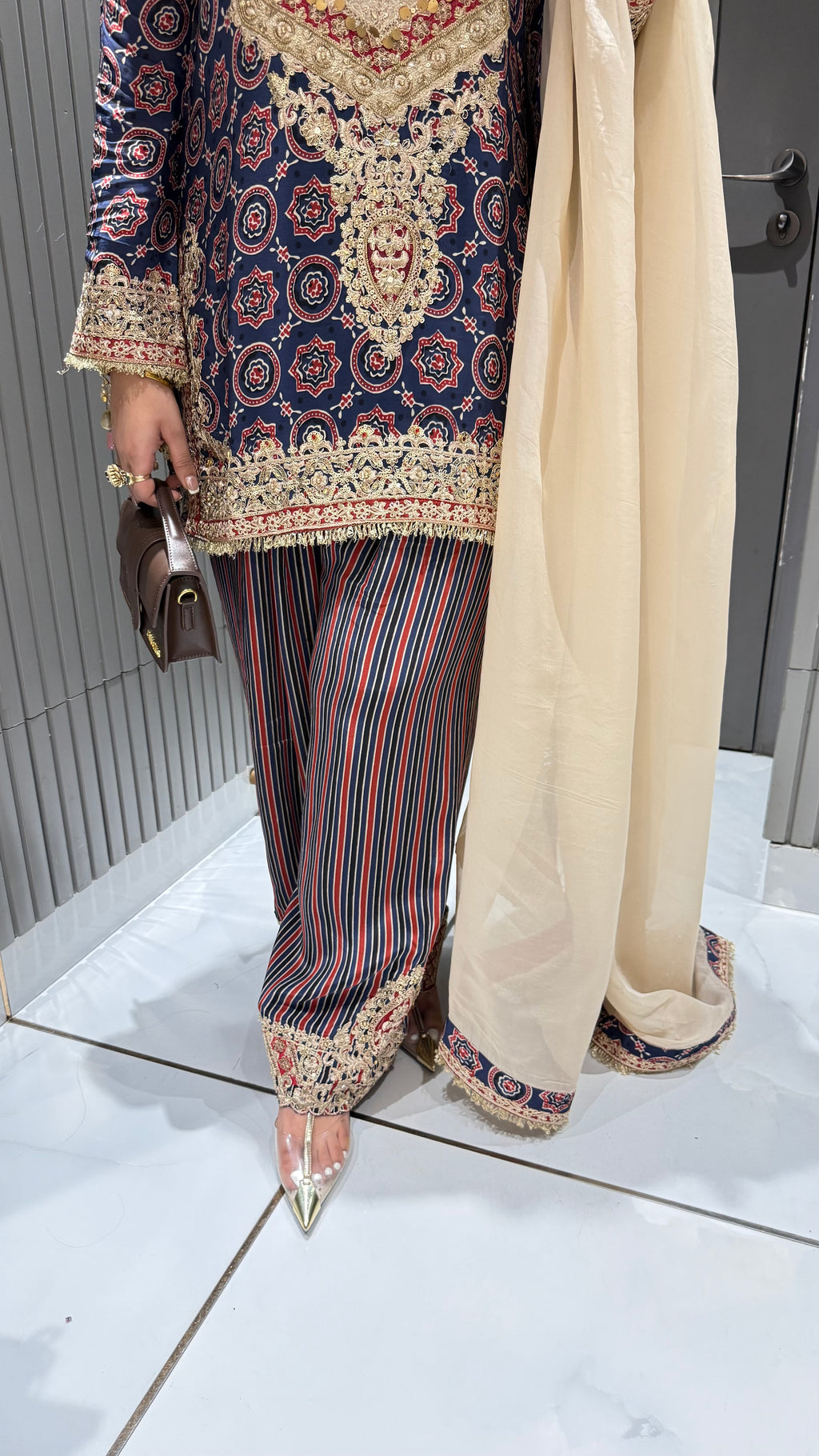SHAHI AJRAKH SALWAR SUIT
