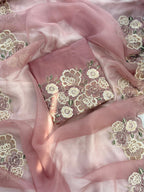GUL E NOOR Organza Unstitched Suit